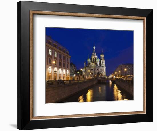 Church of the Saviour of Spilled Blood, Saint Petersburg, Russia-Walter Bibikow-Framed Photographic Print