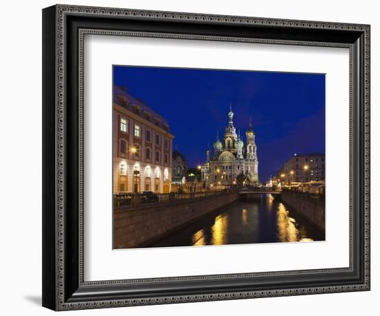 Church of the Saviour of Spilled Blood, Saint Petersburg, Russia-Walter Bibikow-Framed Photographic Print