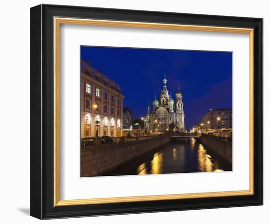 Church of the Saviour of Spilled Blood, Saint Petersburg, Russia-Walter Bibikow-Framed Photographic Print