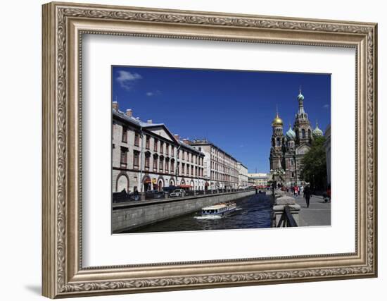 Church of the Spilled Blood and Trees, St. Petersburg, Russia-Kymri Wilt-Framed Photographic Print