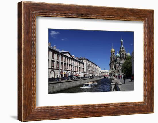 Church of the Spilled Blood and Trees, St. Petersburg, Russia-Kymri Wilt-Framed Photographic Print