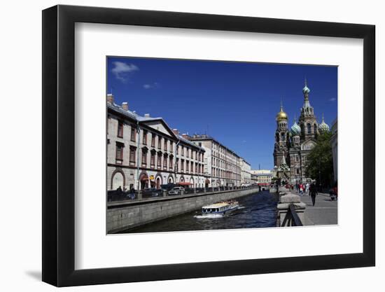 Church of the Spilled Blood and Trees, St. Petersburg, Russia-Kymri Wilt-Framed Photographic Print