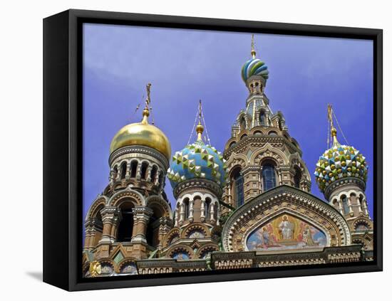 Church of the Spilled Blood, St. Petersburg, Russia-Kymri Wilt-Framed Premier Image Canvas