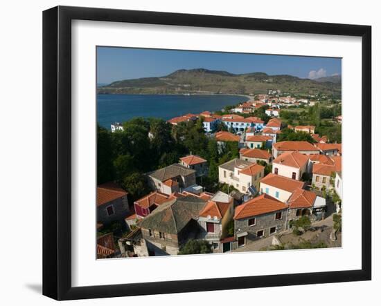 Church of the Sweet Kissing Virgin, Petra, Lesvos, Mithymna, Northeastern Aegean Islands, Greece-Walter Bibikow-Framed Photographic Print