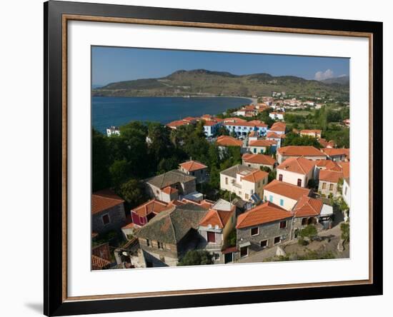 Church of the Sweet Kissing Virgin, Petra, Lesvos, Mithymna, Northeastern Aegean Islands, Greece-Walter Bibikow-Framed Photographic Print