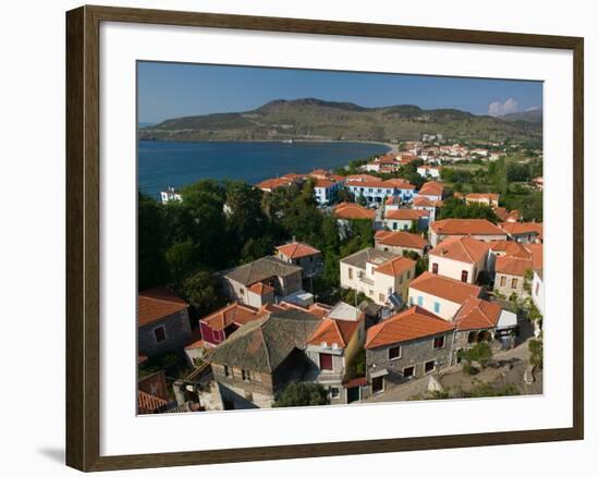 Church of the Sweet Kissing Virgin, Petra, Lesvos, Mithymna, Northeastern Aegean Islands, Greece-Walter Bibikow-Framed Photographic Print