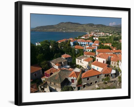 Church of the Sweet Kissing Virgin, Petra, Lesvos, Mithymna, Northeastern Aegean Islands, Greece-Walter Bibikow-Framed Photographic Print