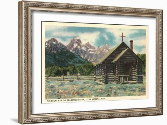 Church of the Transfiguration, Teton National Park-null-Framed Art Print