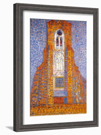 Church of Zoutelande, 1910-Piet Mondrian-Framed Giclee Print