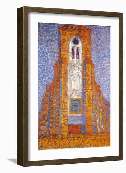 Church of Zoutelande, 1910-Piet Mondrian-Framed Giclee Print