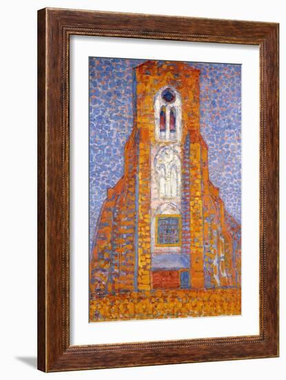 Church of Zoutelande, 1910-Piet Mondrian-Framed Giclee Print