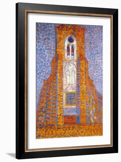 Church of Zoutelande, 1910-Piet Mondrian-Framed Giclee Print