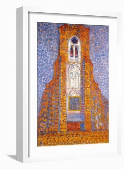 Church of Zoutelande, 1910-Piet Mondrian-Framed Giclee Print