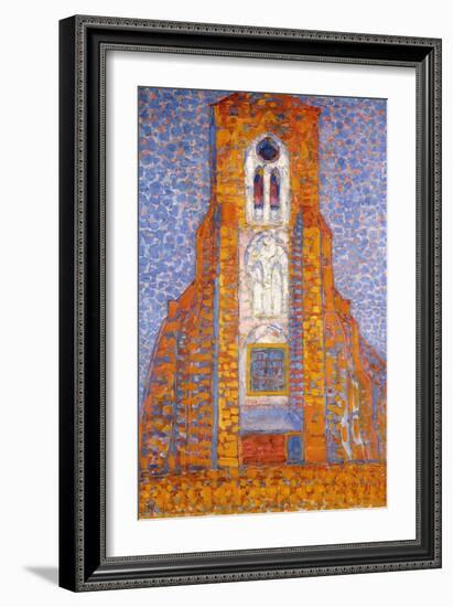 Church of Zoutelande, 1910-Piet Mondrian-Framed Giclee Print