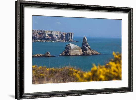 Church Rock, Broad Haven Beach, Pembrokeshire, West Wales, Wales, United Kingdom-Billy Stock-Framed Photographic Print