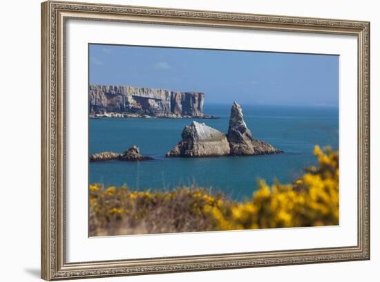 Church Rock, Broad Haven Beach, Pembrokeshire, West Wales, Wales, United Kingdom-Billy Stock-Framed Photographic Print