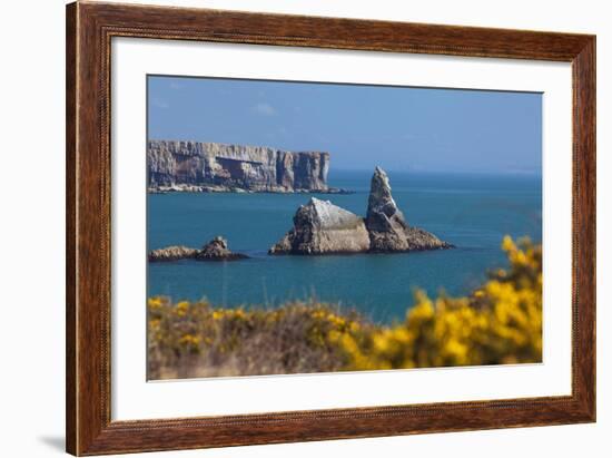 Church Rock, Broad Haven Beach, Pembrokeshire, West Wales, Wales, United Kingdom-Billy Stock-Framed Photographic Print