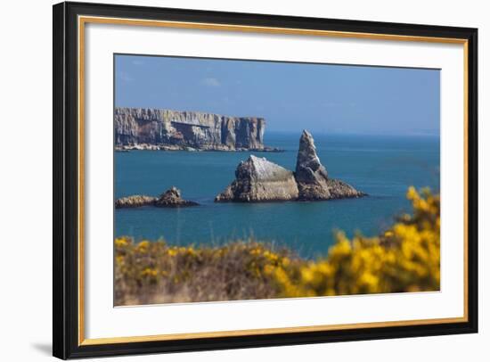 Church Rock, Broad Haven Beach, Pembrokeshire, West Wales, Wales, United Kingdom-Billy Stock-Framed Photographic Print