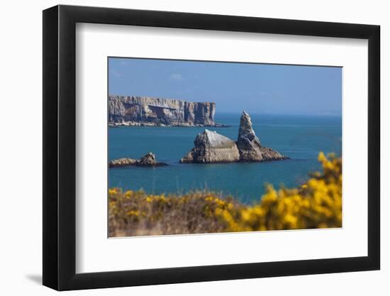 Church Rock, Broad Haven Beach, Pembrokeshire, West Wales, Wales, United Kingdom-Billy Stock-Framed Photographic Print