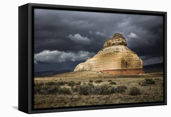 Church Rock, Sandstone Formation In Monticello, Utah. Painted With Light During A Desert Storm-Dan Holz-Framed Premier Image Canvas