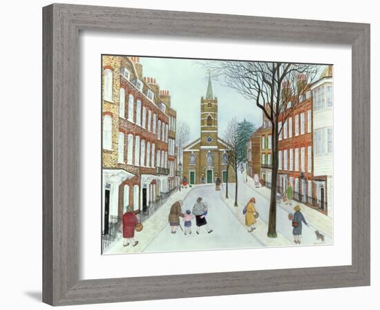 Church Row II, Hampstead-Gillian Lawson-Framed Giclee Print