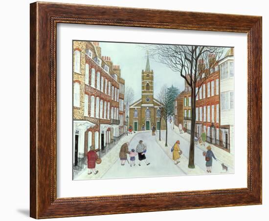 Church Row II, Hampstead-Gillian Lawson-Framed Giclee Print