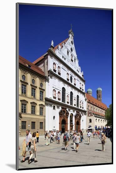Church St.Michael, Neuhauser Strasse, Munich, Upper Bavaria, Bavaria, Germany, Europe-Hans-Peter Merten-Mounted Photographic Print