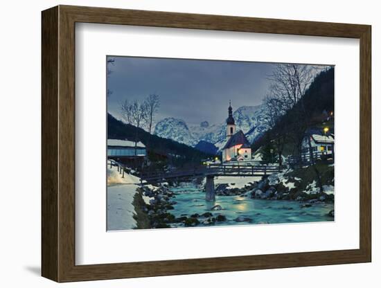 Church St Sebastian in Ramsau-Stefan Sassenrath-Framed Photographic Print