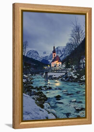 Church St Sebastian in Ramsau-Stefan Sassenrath-Framed Premier Image Canvas