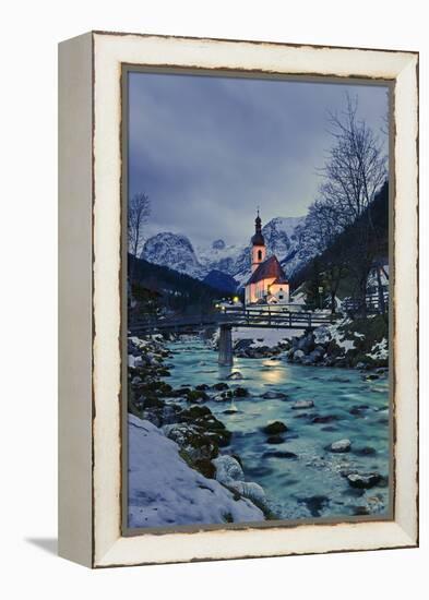 Church St Sebastian in Ramsau-Stefan Sassenrath-Framed Premier Image Canvas