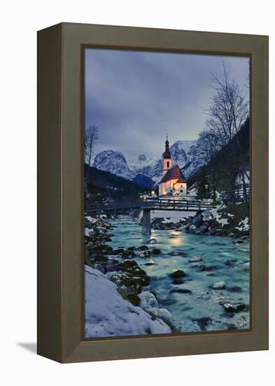 Church St Sebastian in Ramsau-Stefan Sassenrath-Framed Premier Image Canvas