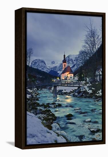 Church St Sebastian in Ramsau-Stefan Sassenrath-Framed Premier Image Canvas