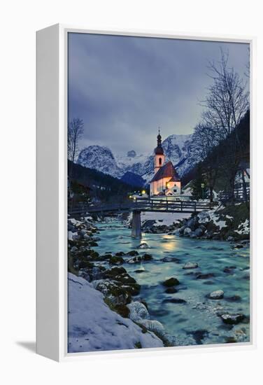 Church St Sebastian in Ramsau-Stefan Sassenrath-Framed Premier Image Canvas