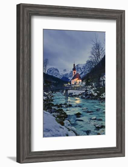 Church St Sebastian in Ramsau-Stefan Sassenrath-Framed Photographic Print