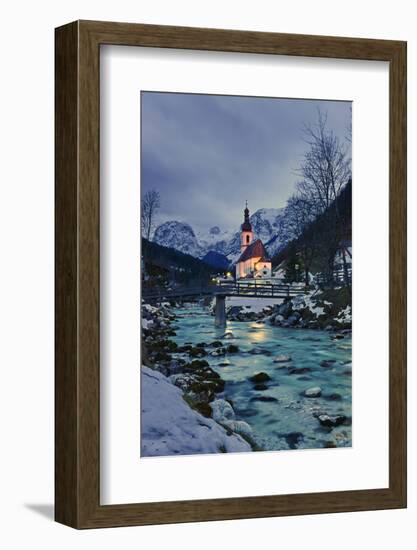 Church St Sebastian in Ramsau-Stefan Sassenrath-Framed Photographic Print