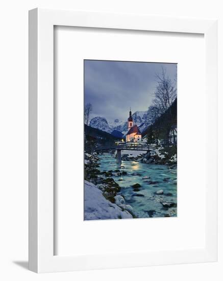 Church St Sebastian in Ramsau-Stefan Sassenrath-Framed Photographic Print