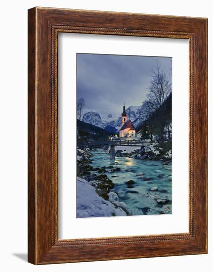 Church St Sebastian in Ramsau-Stefan Sassenrath-Framed Photographic Print