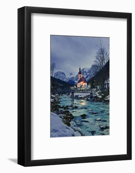 Church St Sebastian in Ramsau-Stefan Sassenrath-Framed Photographic Print