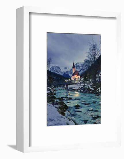 Church St Sebastian in Ramsau-Stefan Sassenrath-Framed Photographic Print