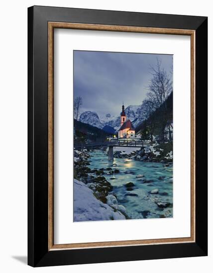 Church St Sebastian in Ramsau-Stefan Sassenrath-Framed Photographic Print