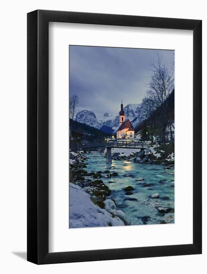 Church St Sebastian in Ramsau-Stefan Sassenrath-Framed Photographic Print