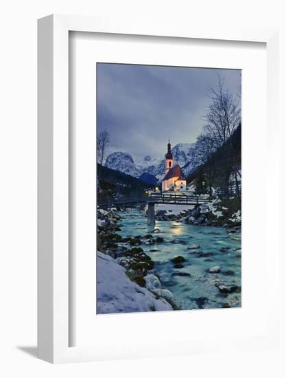 Church St Sebastian in Ramsau-Stefan Sassenrath-Framed Photographic Print