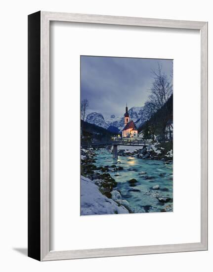 Church St Sebastian in Ramsau-Stefan Sassenrath-Framed Photographic Print