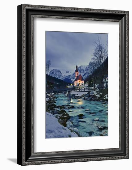 Church St Sebastian in Ramsau-Stefan Sassenrath-Framed Photographic Print