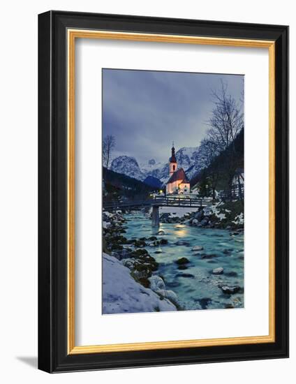 Church St Sebastian in Ramsau-Stefan Sassenrath-Framed Photographic Print