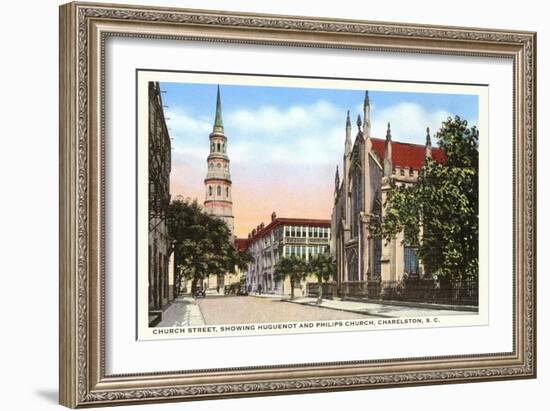 Church Street, Charleston, South Carolina-null-Framed Art Print