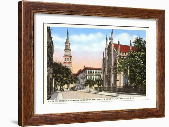 Church Street, Charleston, South Carolina-null-Framed Art Print