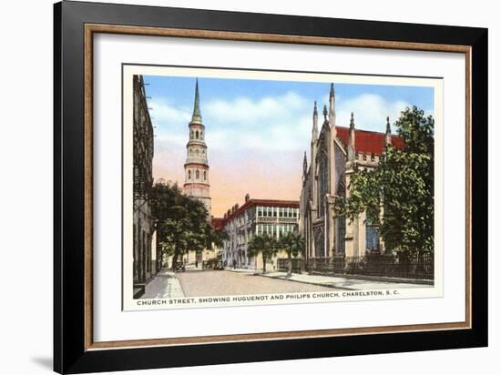 Church Street, Charleston, South Carolina-null-Framed Art Print