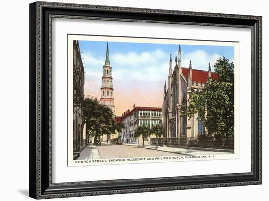 Church Street, Charleston, South Carolina-null-Framed Art Print