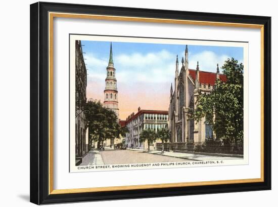 Church Street, Charleston, South Carolina-null-Framed Art Print